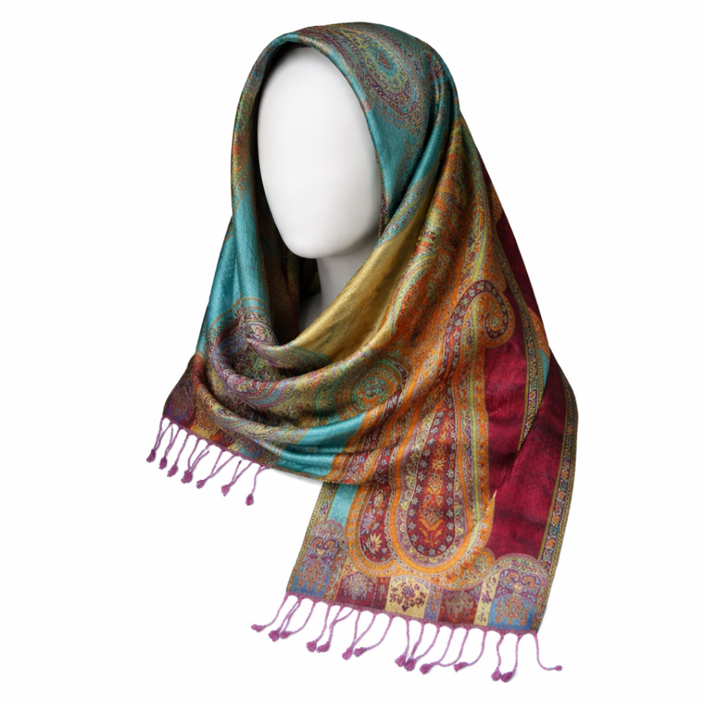 Maroon Big Paisley Neckscarf